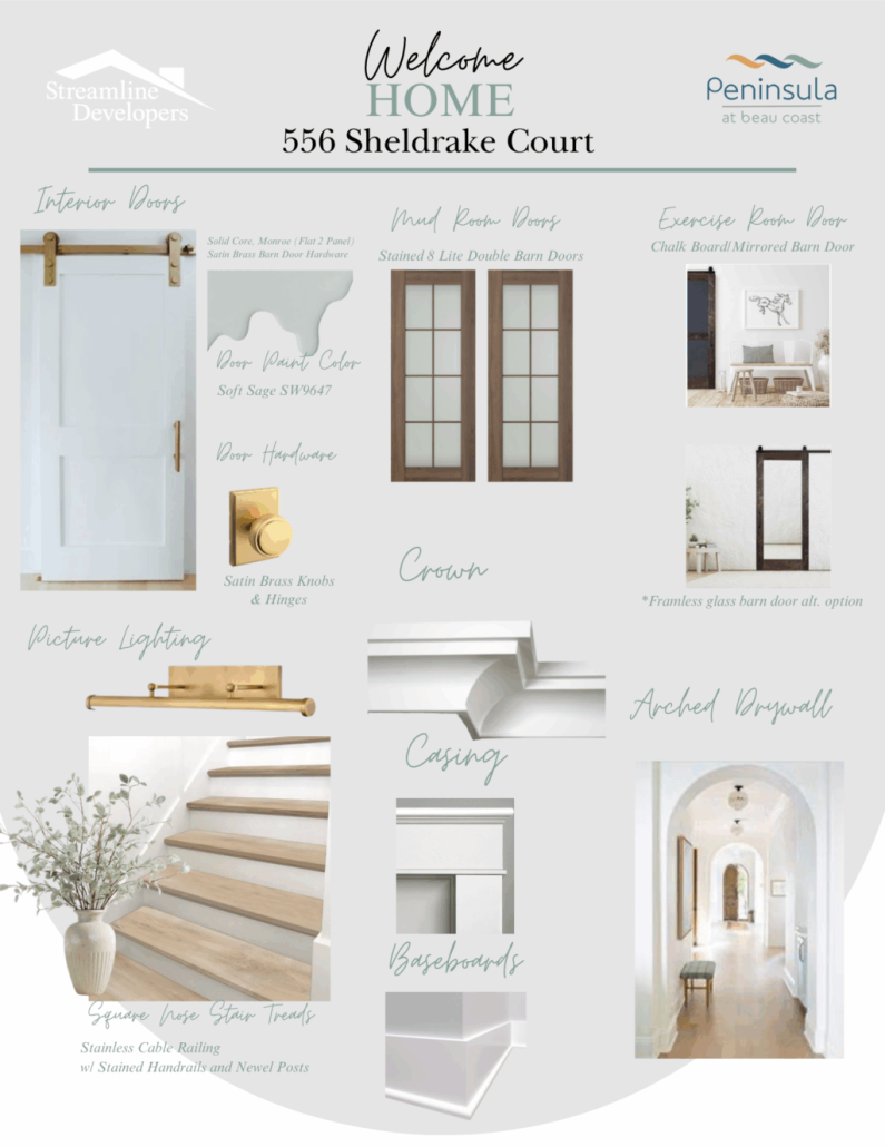 556 Sheldrake Court color board 1