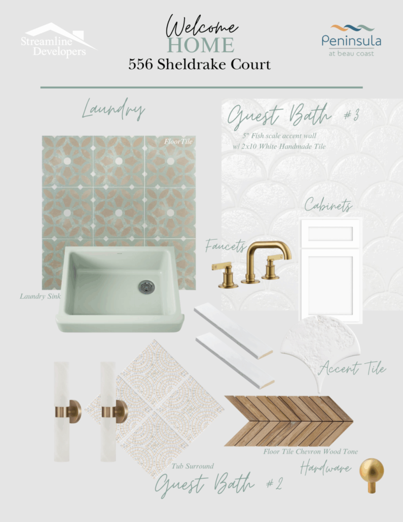 556 Sheldrake Court color board 2